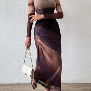 Chic Gradient Maxi Dress